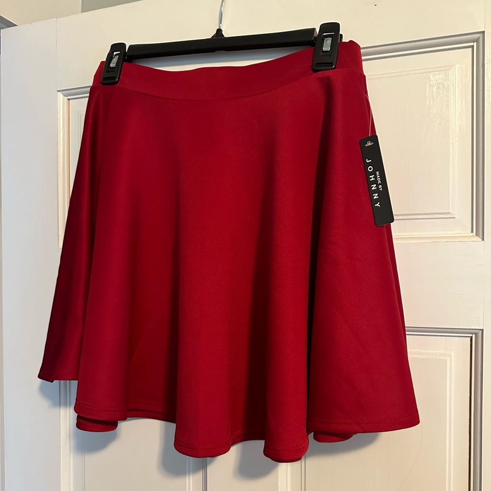 NWT Red By Johnny Skater Skirt (M)